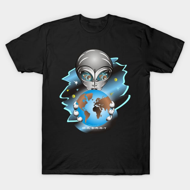 Alien MR Gray T-Shirt by Get It Wet